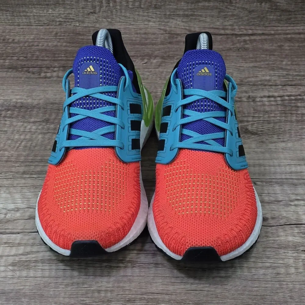 Adidas Ultraboost 20 What The Solar Men's Sz 7 Women's Sz 8 Orange Blue Sneakers